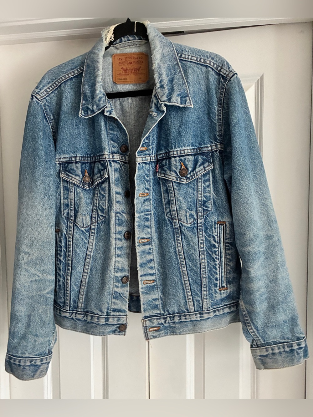 Vintage 1992 Levi’s Denim Trucker Jacket Made in USA Size 40